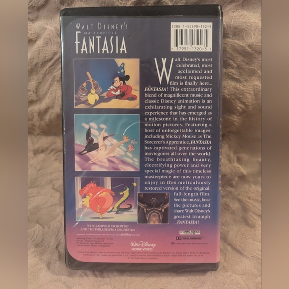 2 For $14 Walt Disney's Fantasia VHS - Picture 2 of 7